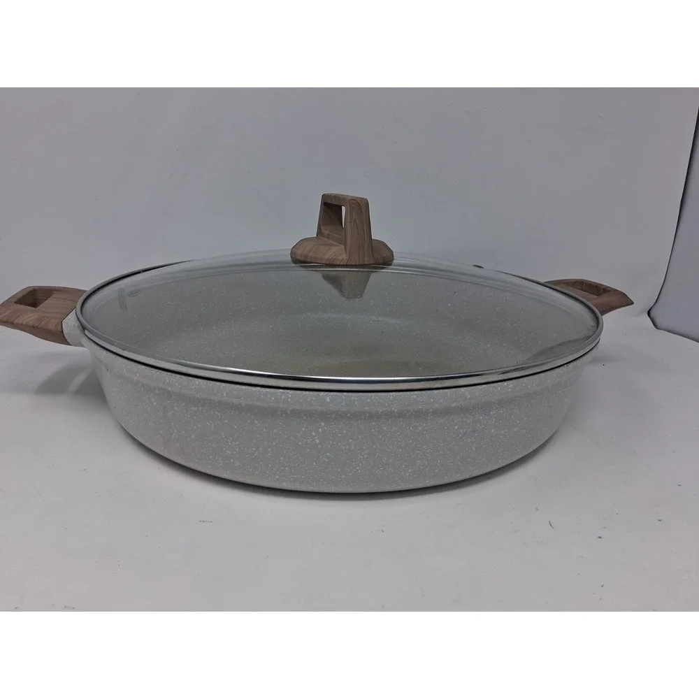 Natural Elements Woodstone Premium 6.6-Qt,  14 In Low Casserole